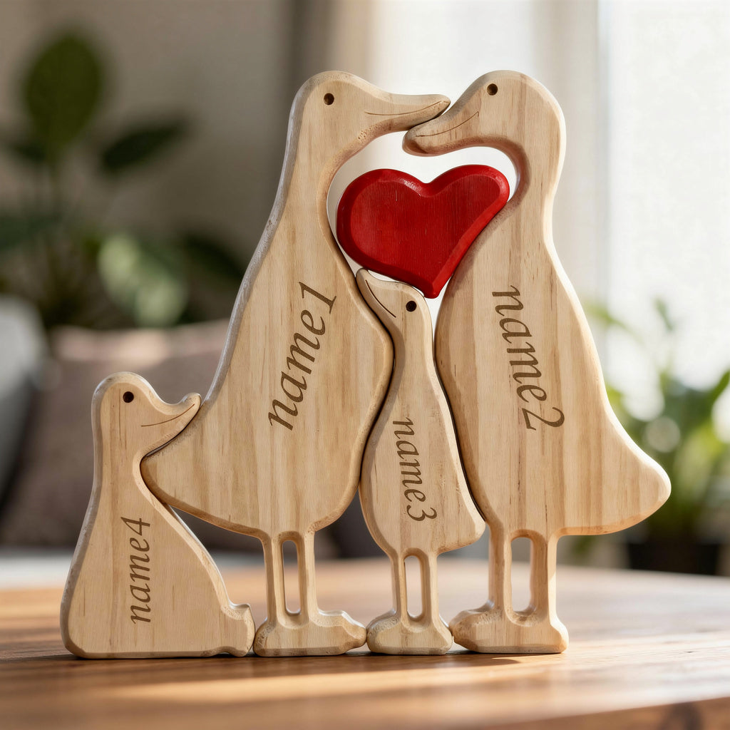 Personalised Duck Family Puzzle