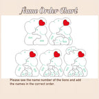 Elephant Family Puzzle – Personalized Wooden Keepsake