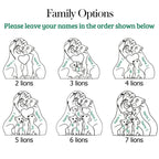 Lion Family Puzzle – Personalized Wooden Keepsake