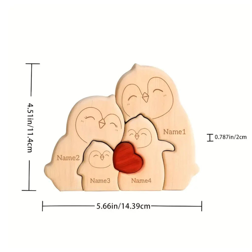 Personalised Penguin Family Puzzle